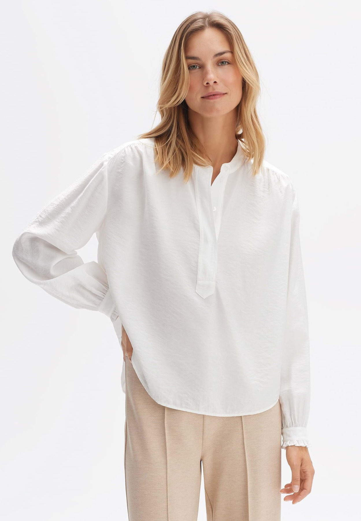 Opus bluse weiß langarm Clearance